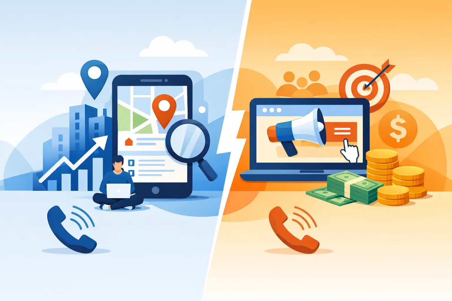 Local SEO vs Paid Ads for More Local Calls