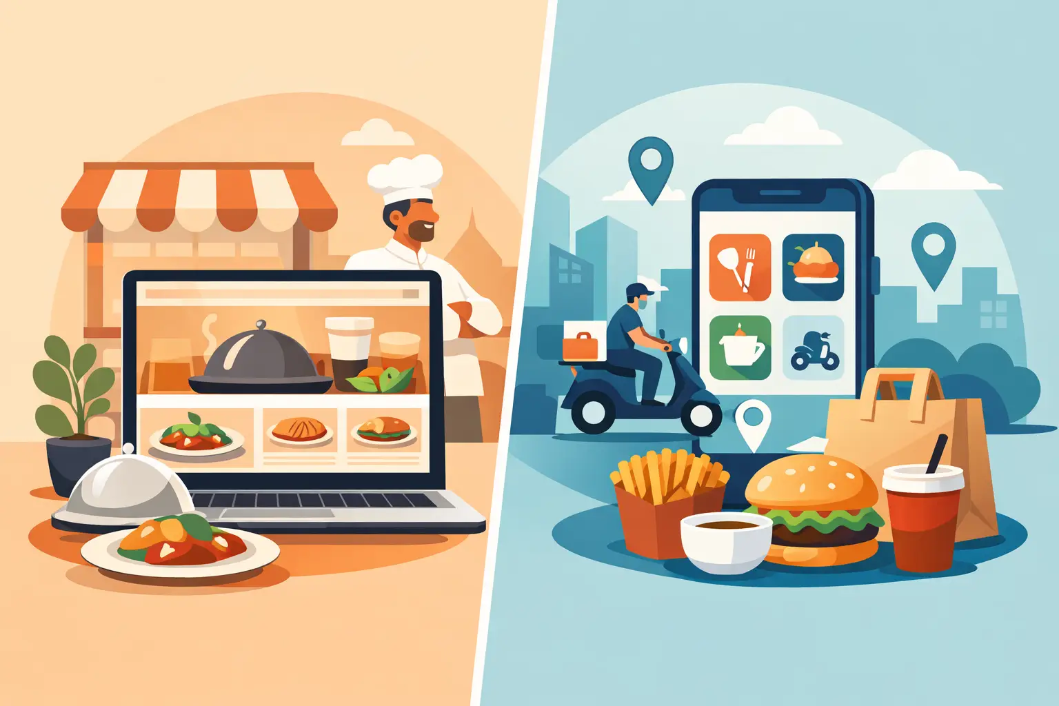 Restaurant Website Versus Marketplace Apps